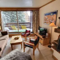 Courchevel 1850: Appart cosy 6 pers, parking, balcon, cheminée - FR-1-514-84