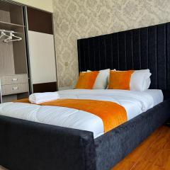 executive catchy two bedroom with heated swimming pool fully furnished gym ample parking space children playing ground and a relaxing rooftop with an amazing city views