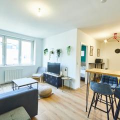 BE-4D - Joli 3 pièces tout équipé pour 1-4 pers au 4ème étage au centre de Mulhouse