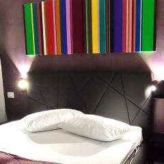 Ancient Rome Colosseum modern and bright apartment