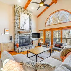 Deck, Fire Pit and Game Room Beech Mountain Retreat