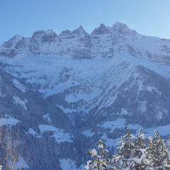 Chalet le Grenier des Crosets, Vue exceptionnelle sur les Dents du Midi