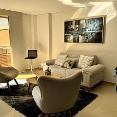 Moderno Apt. Balcón con vista, rápido WiFi y AC