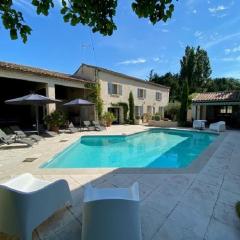 authentic provencal mas with pool, in the countryside of the village of sénas, close to the luberon and the alpilles, sleeps 8.