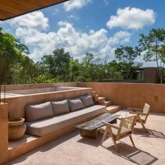 Boho 3BR Villa Organic Design Gated & Rooftop