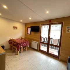 Studio cabine 4 pers, balcon, Valloire - FR-1-263-543
