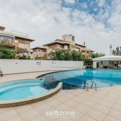 Apto com vista mar lateral, cond beira mar RAP0306