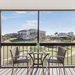 Condo with pool, view of Clam Bay and walk to beach