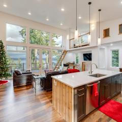 Water Views Whidbey Island Hideaway with Deck