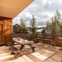 La Joue du Loup, appartement pour 4 avec terrasse