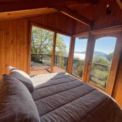 Escape to Our Cosy Wooden Cabin on Lake Calafquén