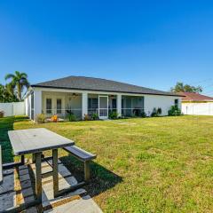 4 Mi to Beach Home with Patio in Cape Coral!