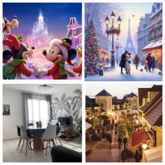 Disney, sunny comfortable 2 bedrooms family apartment, 8 pers, wifi, NETFLIX