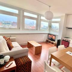 Bright 2-Bedroom in Soho High-Rise with Skyline Views