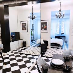 Black and White Apartment in Milan downtown with AC, Wifi and Subway M1 M2 Airoport connected, Central Station