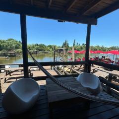 CABAÑA EN ISLA SANTIAGO con PISCINA