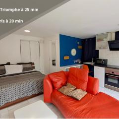 Studio calme dans un quartier résidentiel - Proche Paris