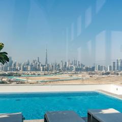 Ahlan HH - Skyline View Pool - Modern 1BR in Residence 11