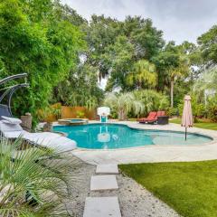 Walk to Beach Gem with Pool and Spa in Isle of Palms!