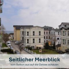 Ahlbeck, Villa Medici - seitlicher Meerblick