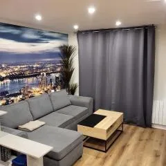 Studio cosy au RDC parking privé, térasse, wifi