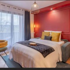 Studio moderne chaleureux et calme