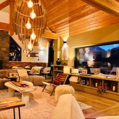 Chalet de luxe contemporain vue 360 degrés sur les montagnes