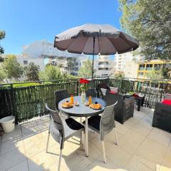 ⁂ Studio cosy 3 min de la plage terrasse clim