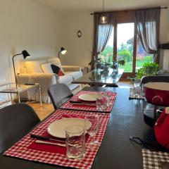 Apartment with a garden, close to golf