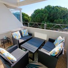 AS25454 -P3 + Cabine en duplex dans résidence avec piscines