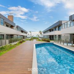 Lindo Apto Zen Pé na Areia com Jacuzzi em IBC0205