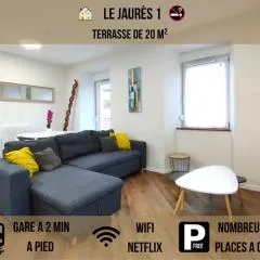 Jaurès 1 - avec terrasse, proche gare