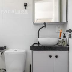 Casa pé na areia SC - Espaço completo