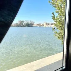 Le bassin - Vue canal du midi avec climatisation et garage