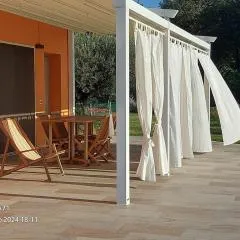 Villa Parruccia with a pool and a panoramic view