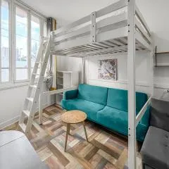 Studio rénové, cuisine équipée