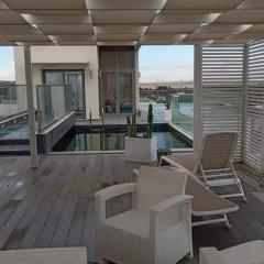 Penthouse Hôtholrie vue mer avec piscine A Gammarth Touristique