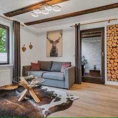 HIRSCH Stadt Apartment 2 - Terrasse mit Flussblick - Parkplatz