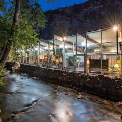 Historic Lodge located on Big Cottonwood River.