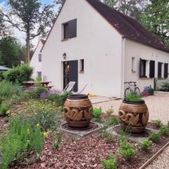 Maison de charme à Arbonne-la-Forêt avec terrasse-jardin verdoyant