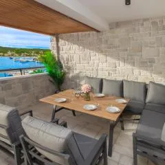 Seafront Villa Kupinica with heated Pool