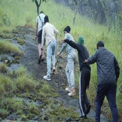 Wooden creek tent camping