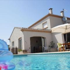 V0475 - Vias - Villa spacieuse 8 pers avec piscine privée proche des plages