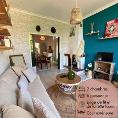 Le duo des Garennes - Entre confort & indépendance - Cour extérieure en centre ville de Blois