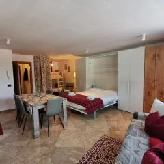 Monolocale nuovo sulla pista da sci in montagna