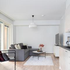 Ydinkeskustan uusi kahden makuuhuoneen huoneisto, sauna ja 2 wc