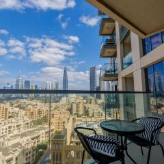 Burj Khalifa View - 1BR in Bellevue Tower 2, Downtown - Allsopp & Allsopp