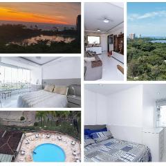 Rosa dos Ventos - Premium Luxo 5 Estrelas - Vista Mar - Barra da Tijuca - 2 Quartos, Cozinha equipada, Amplo e arejado, Ar cond, Estacionamento grátis, Restaurante no Local, Melhor localização da região, Vá a pé para Praia, Barra Shopping, Village Mall