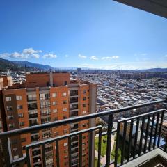 Moderno Apto 1HAB para 2 hasta 4 personas con Vista Panorámica en Usaquén, WiFi Rápido y Cocina Equipada