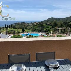 Cap One, au cœur de Cap Esterel VUE MER & PISCINES - Accès piscines et parking couvert inclus